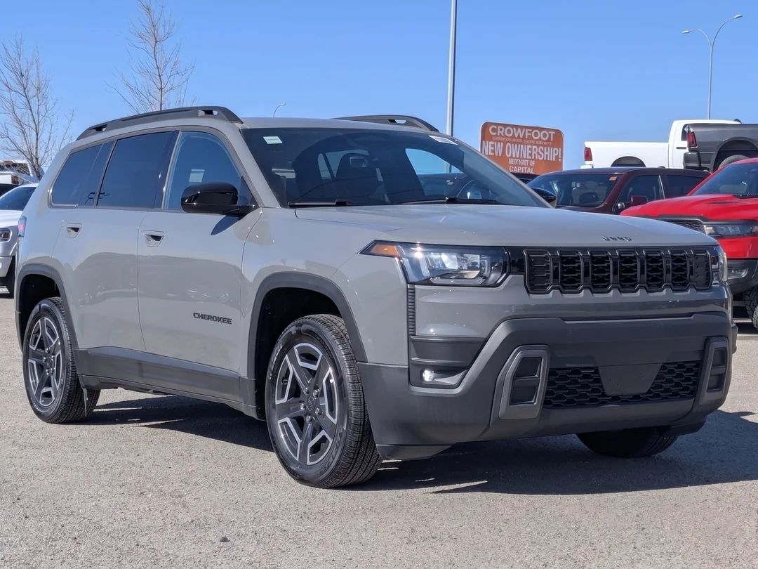 New 2026 Grey Jeep Laredo - - 4x4 - Pkg 23F - Compact Spare - 1.6L Turbo Hybrid - 12.3 Touchscreen & More! image 2
