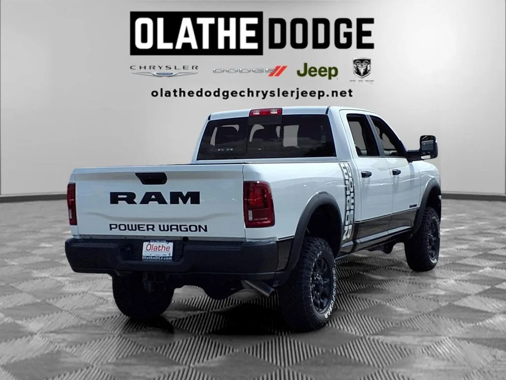 New 2026 Bright White Clear-Coat Exterior Paint RAM Power Wagon image 25