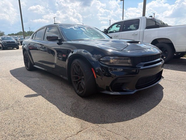 Used 2022 Black Dodge R/T Scat Pack Widebody image 1
