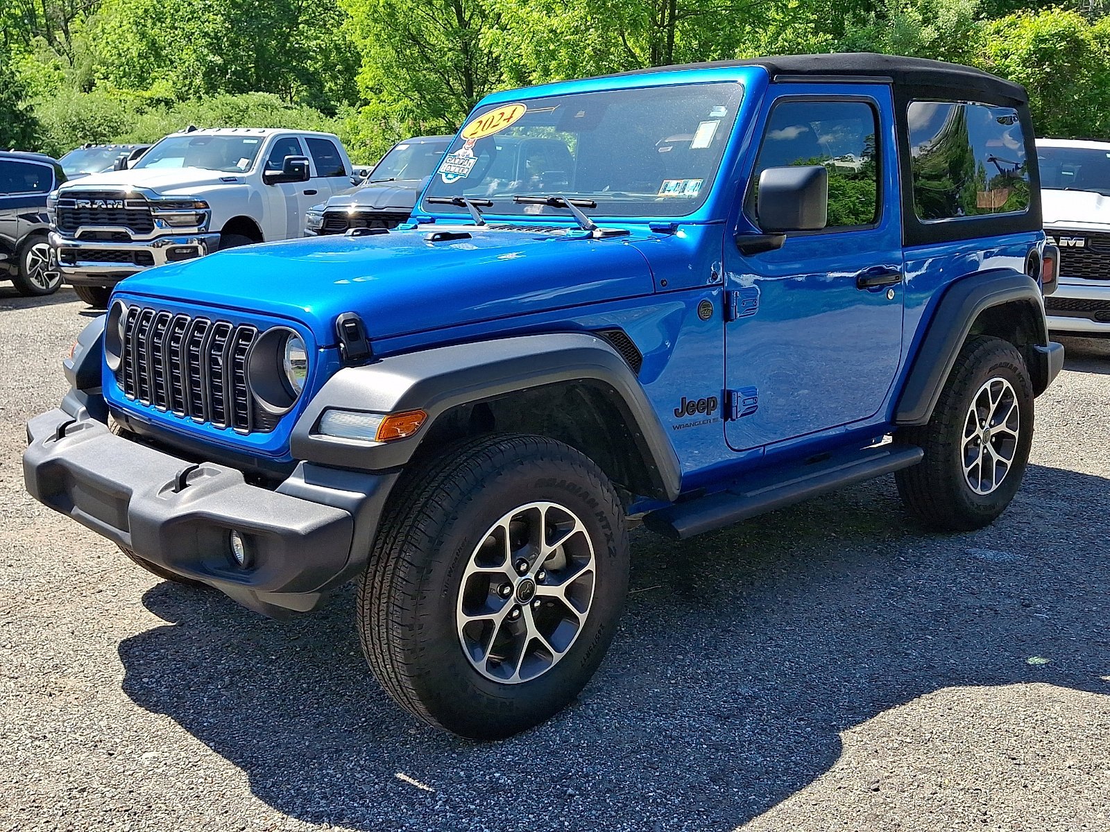 Certified Used 2024 Hydro Blue Pearlcoat Jeep Sport S image 3