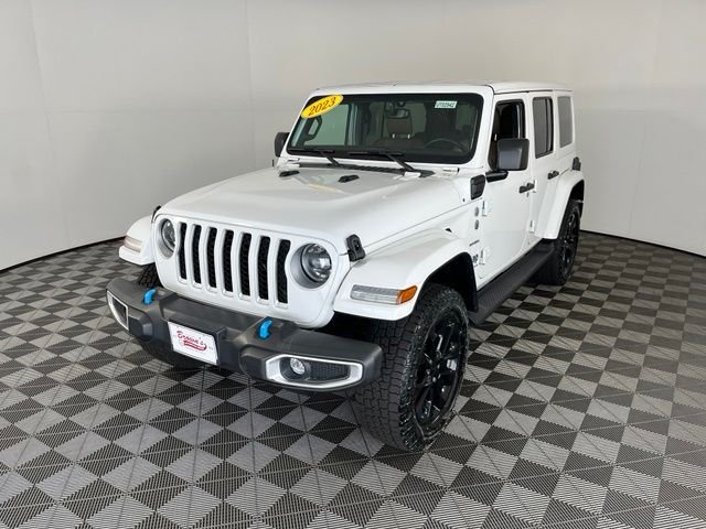 Used 2023 White Jeep Sahara 4xe image 3