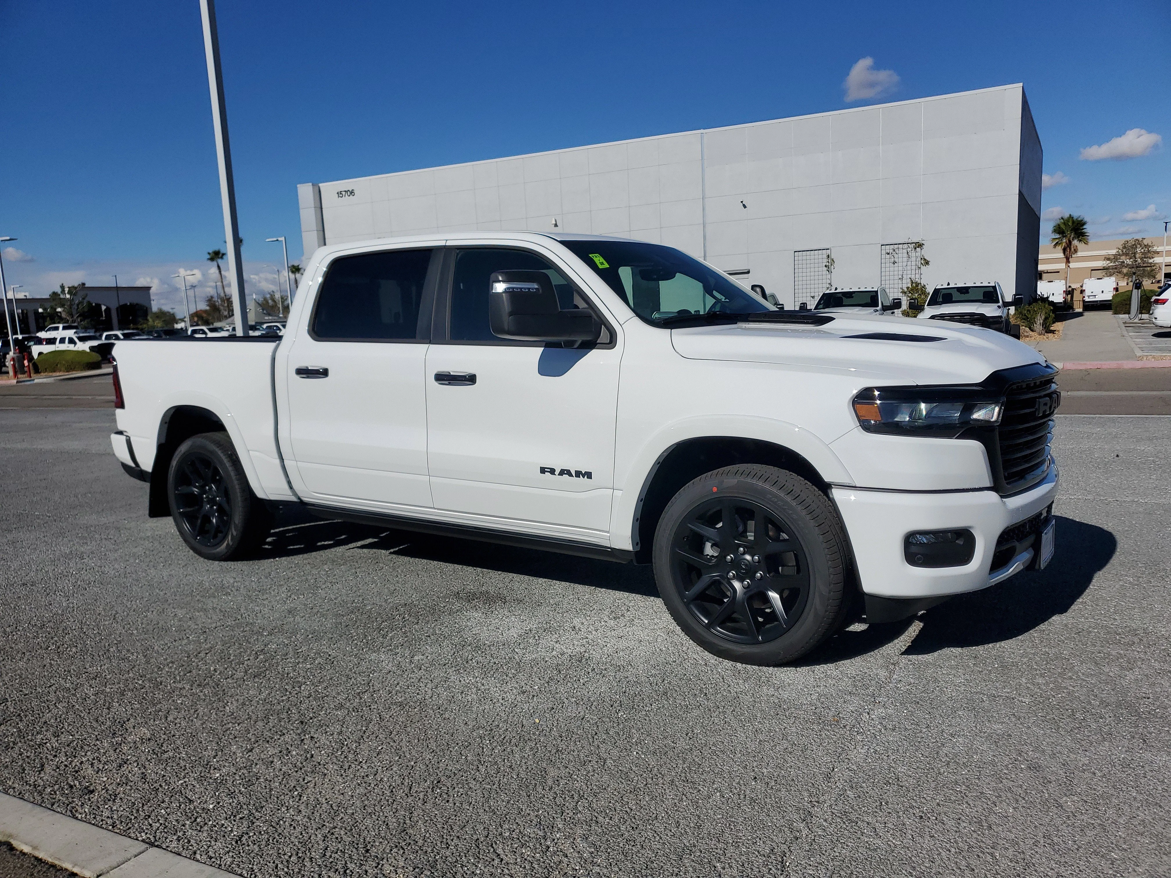 New 2026 Bright White Clear-Coat Exterior Paint RAM Laramie image 7