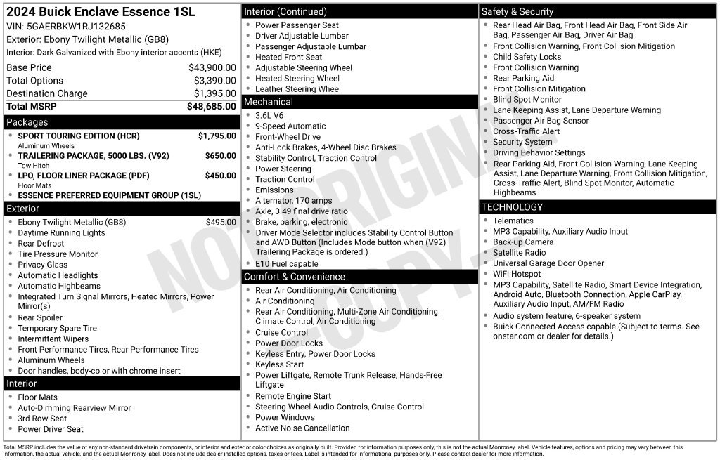 Used 2024 Black Buick Essence image 24