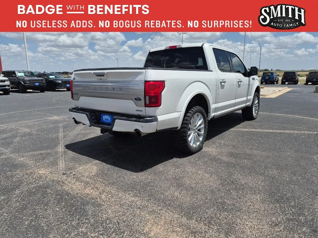Certified Used 2019 White Platinum Tri-Coat Metallic Ford Limited image 4