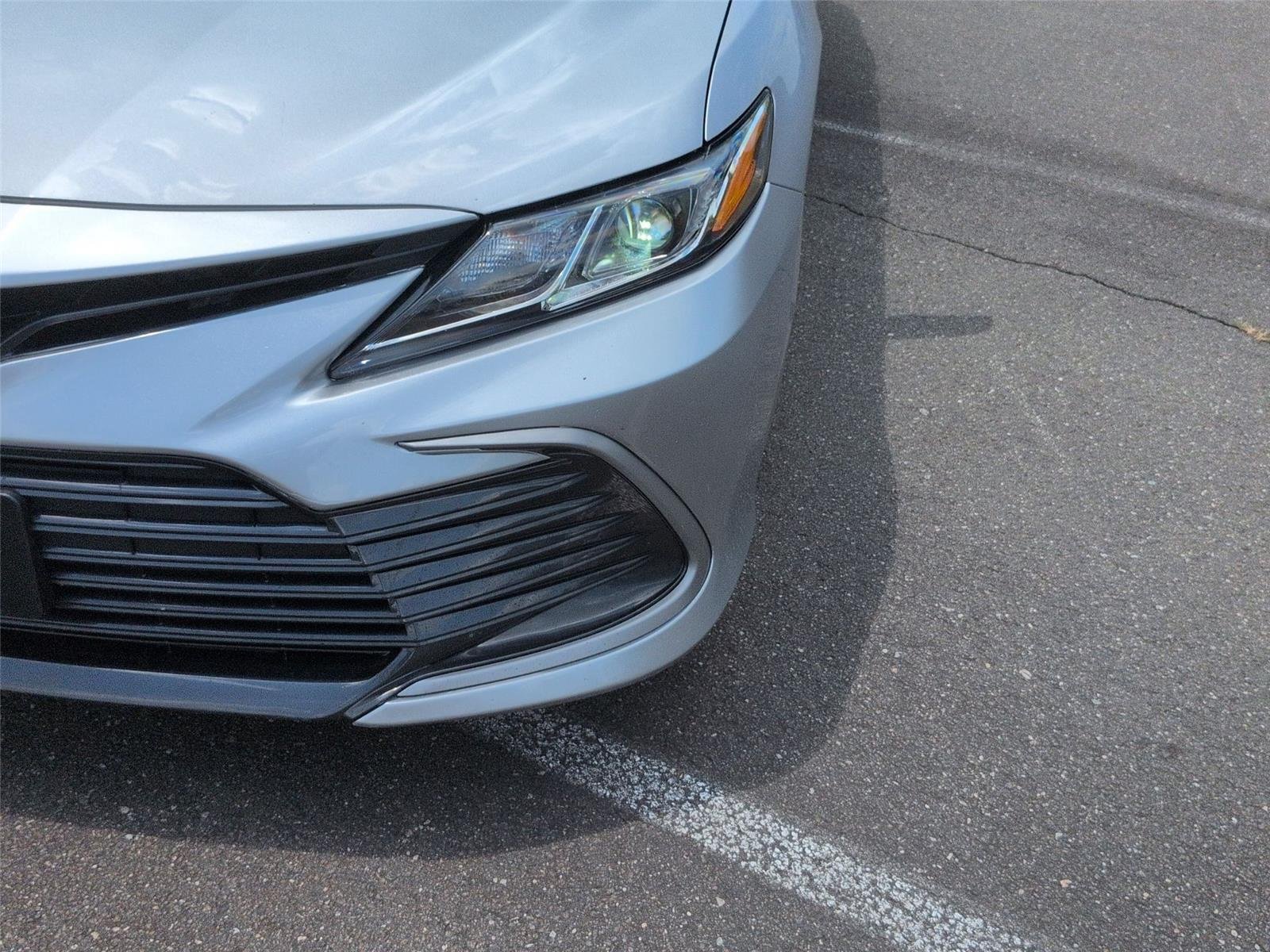 Used 2021 Celestial Silver Metallic Toyota LE image 9