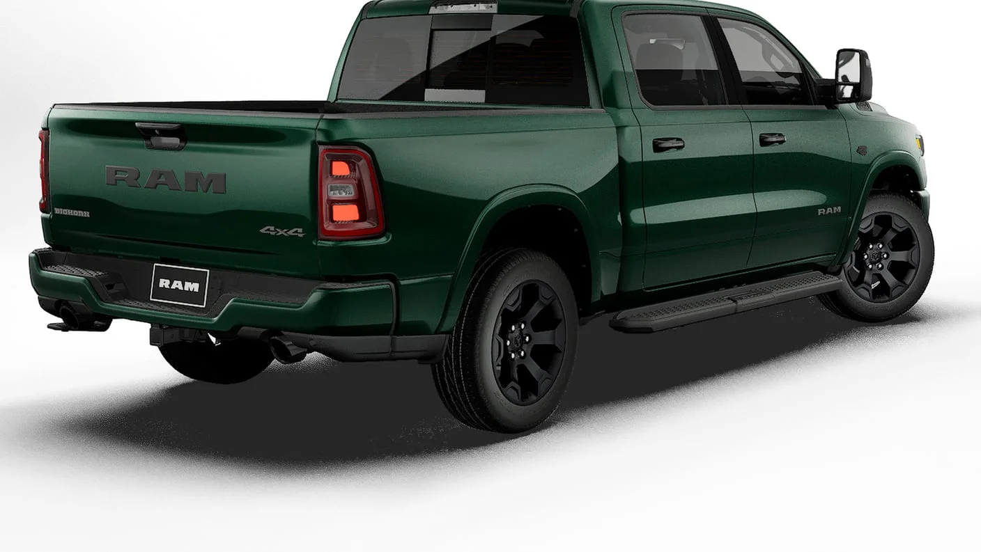 New 2027 Serrano-Green Metallic Exterior Paint RAM BIG HORN image 2