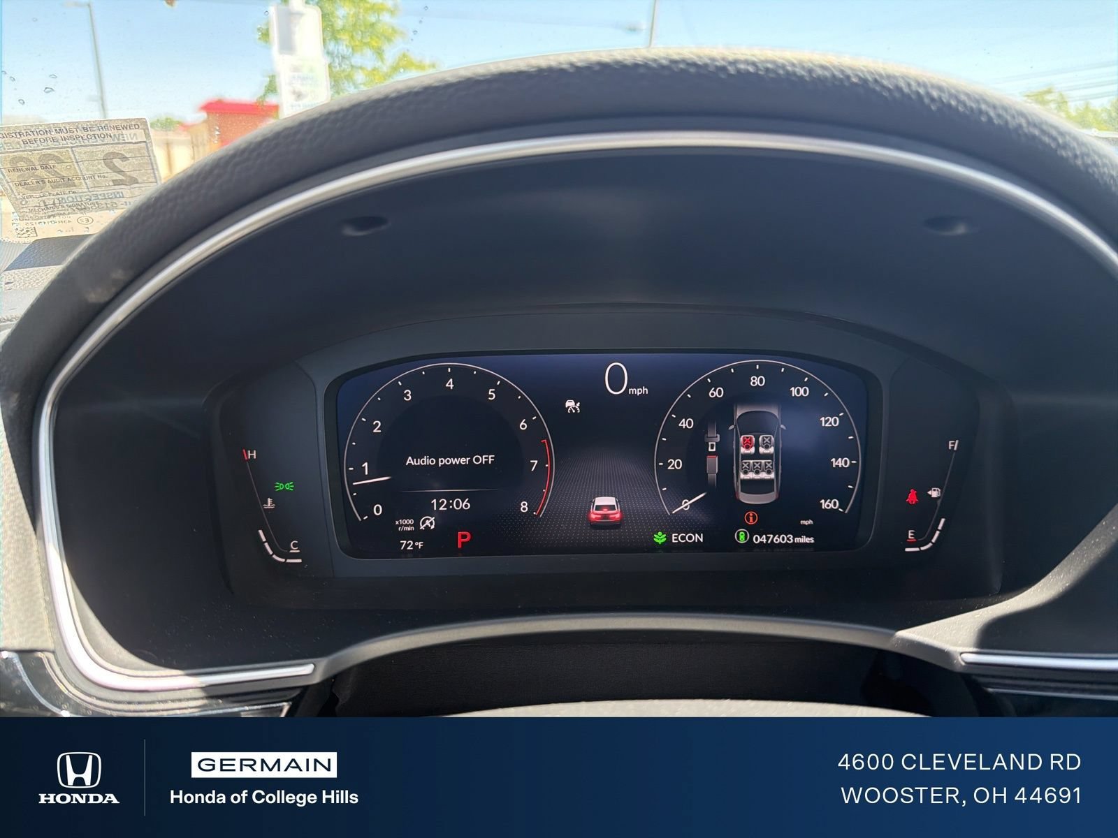 Certified Used 2023 Aegean Blue Metallic Honda 1.5T 4D TOURING image 42