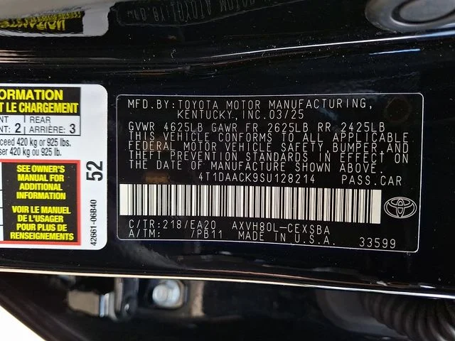 Used 2025 Black Toyota SE image 27