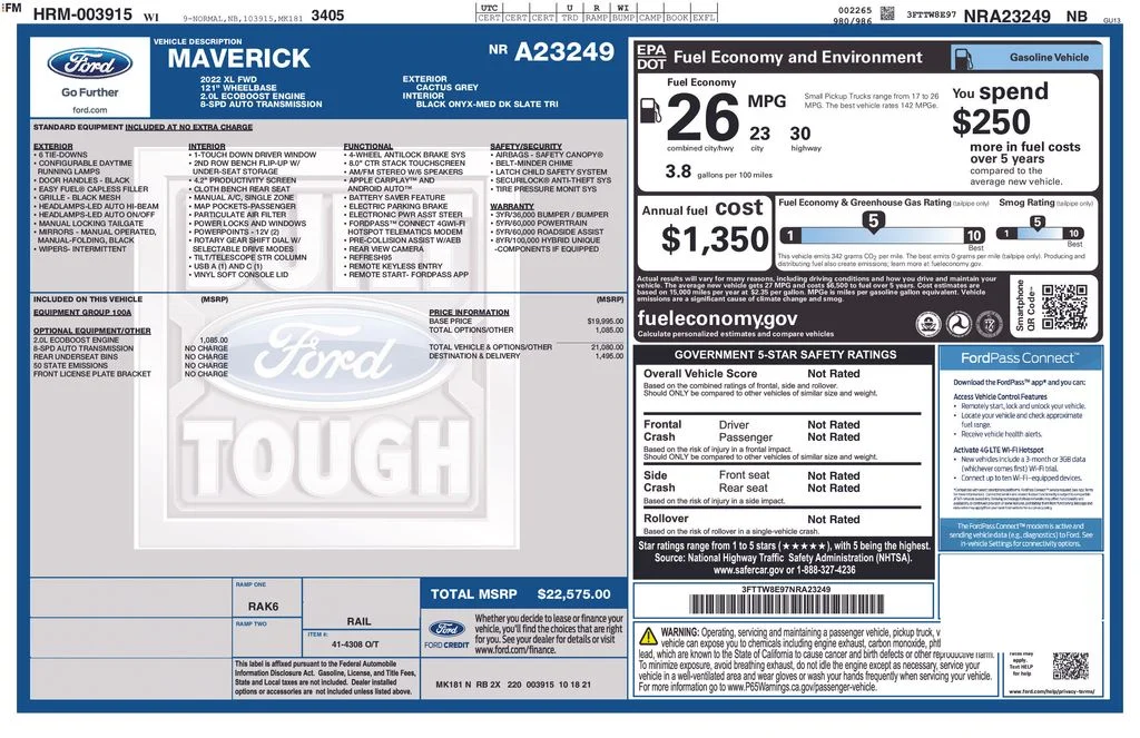 Used 2022 Cactus Gray Ford XL image 35