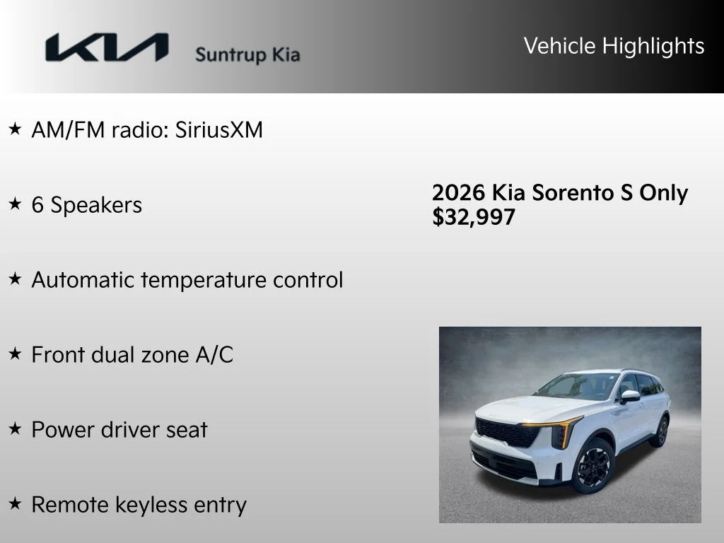2026 Kia Sorento S - Photo 8