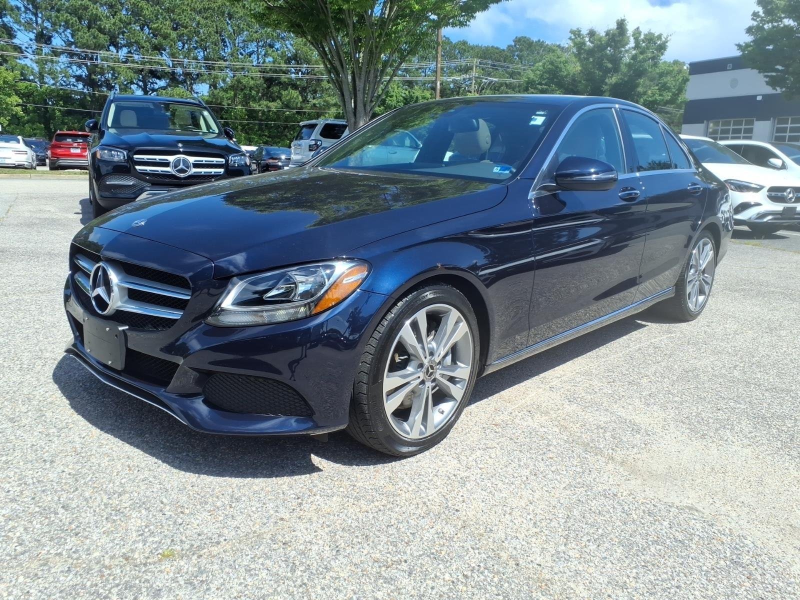Used 2018 Lunar Blue Metallic Mercedes-Benz C 300 image 1