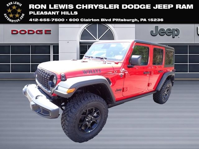 New 2026 Firecracker Red Clear-Coat Exterior Paint Jeep Willys image 1