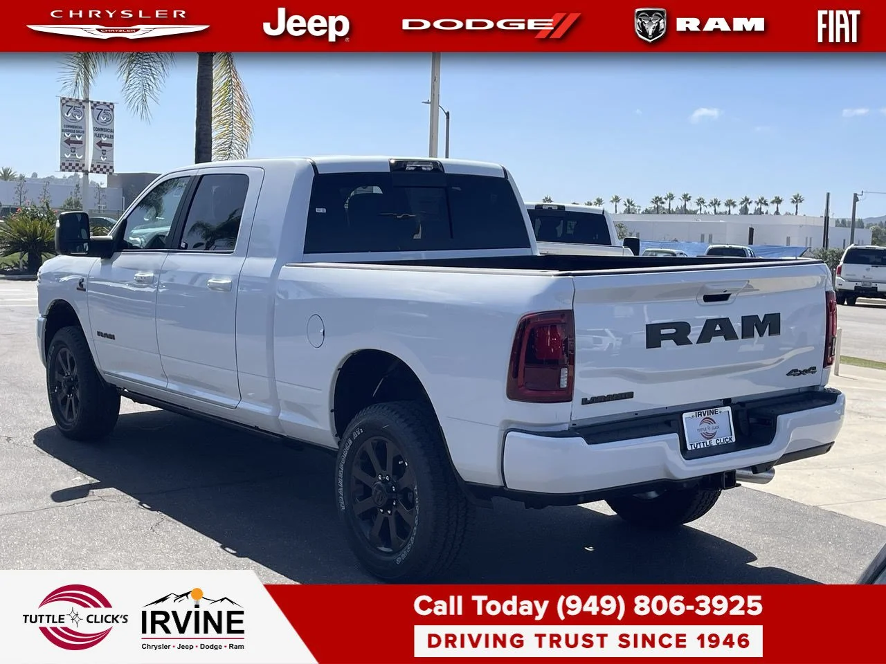 New 2026 Bright White Clear-Coat Exterior Paint RAM Laramie image 10