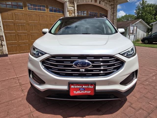 Used 2019 White Platinum Tri-Coat Metallic FORD TITANIUM image 8