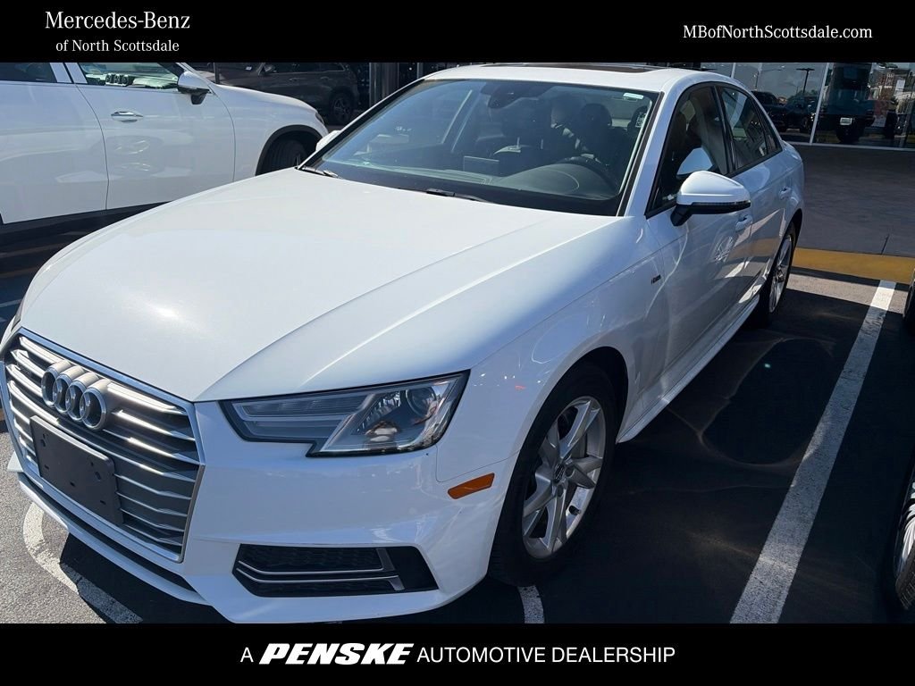 Used 2018 Glacier White Metallic Audi 2.0T image 1