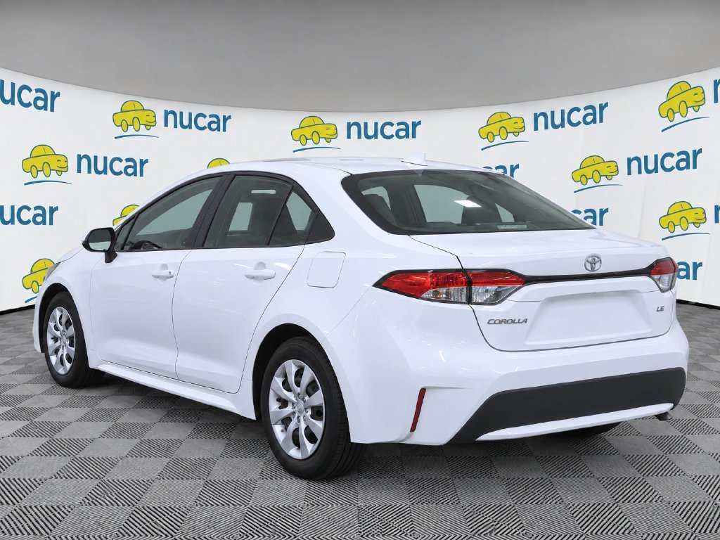 Certified Used 2021 White Toyota LE image 3