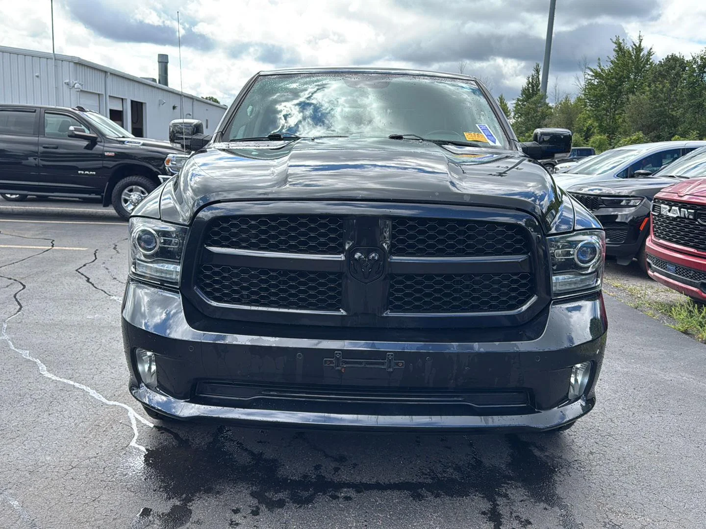 Used 2018 Brilliant Black Crystal Pearlcoat Ram Night image 6