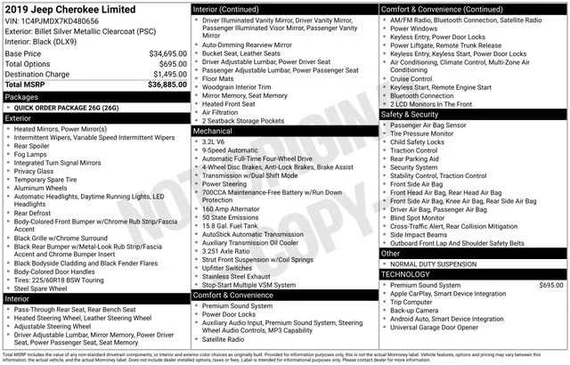 Used 2019 Silver Jeep Limited image 5