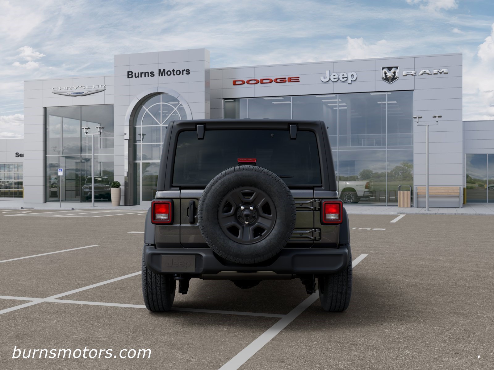 New 2026 Granite Crystal Metallic Clear-Coat Exterior Paint Jeep Sport 4-Door image 7