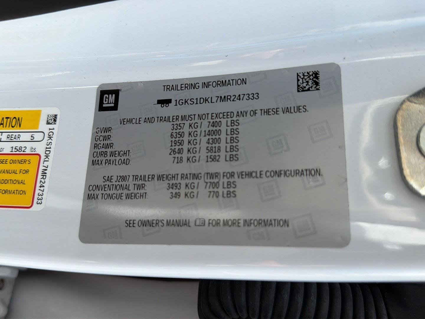 Used 2021 Summit White GMC Denali image 48