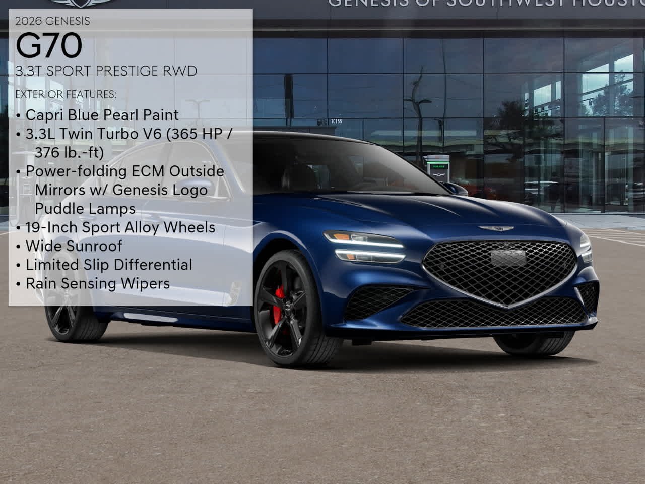 New 2026 Capri Blue Genesis 3.3T SPORT PRESTIGE image 3