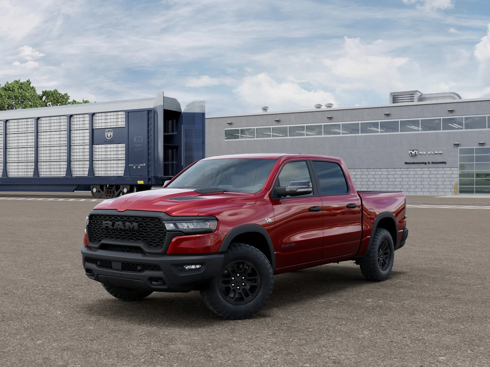 New 2026 Molten Red Pearl-Coat Exterior Paint RAM Rebel image 27