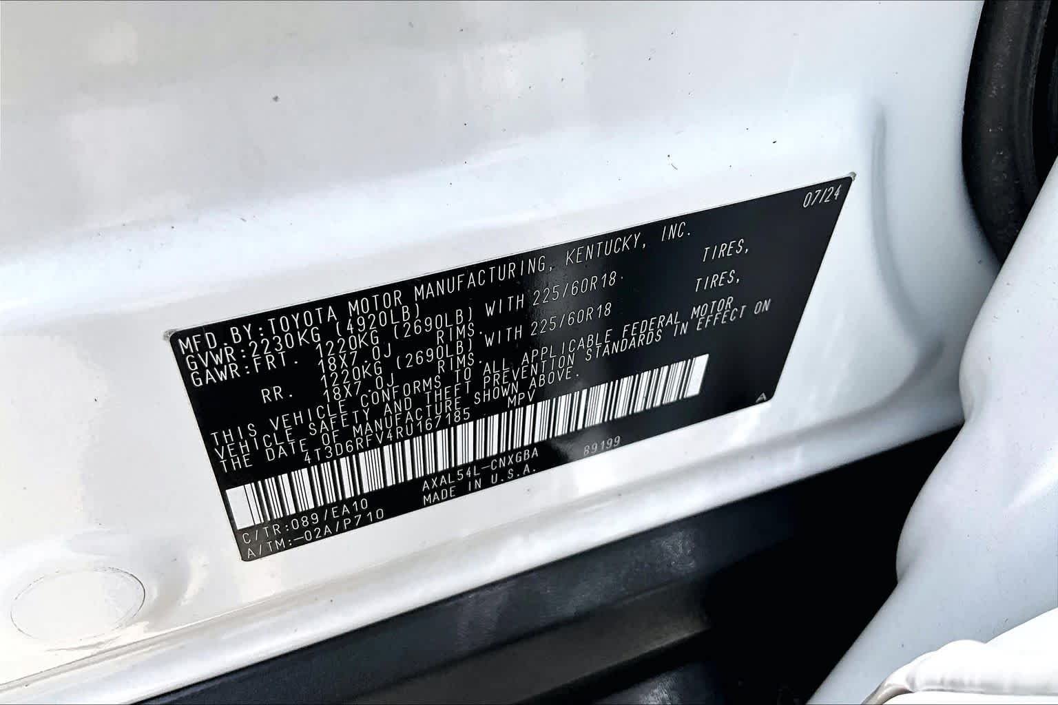 Used 2024 Wind Chill Pearl Toyota Hybrid Limited image 35