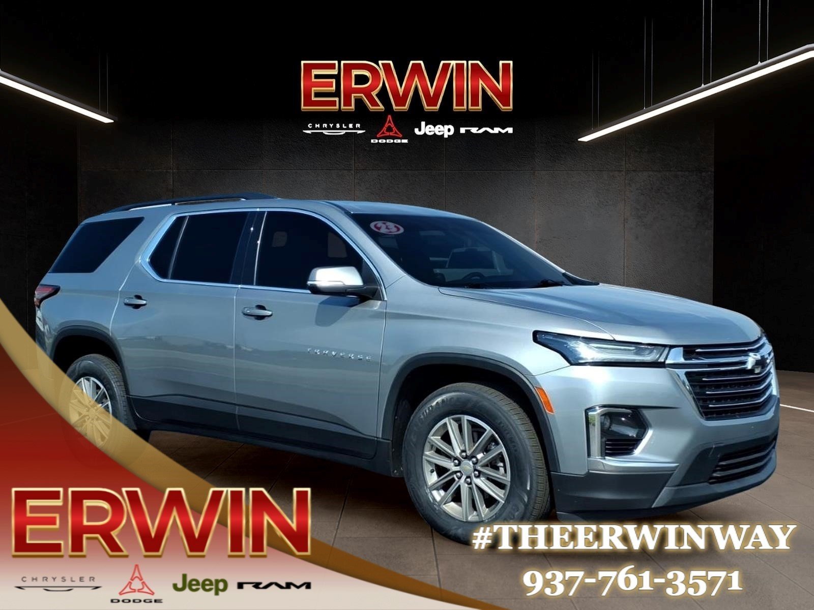 Used 2023 Sterling Gray Metallic Chevrolet LT Leather image 1