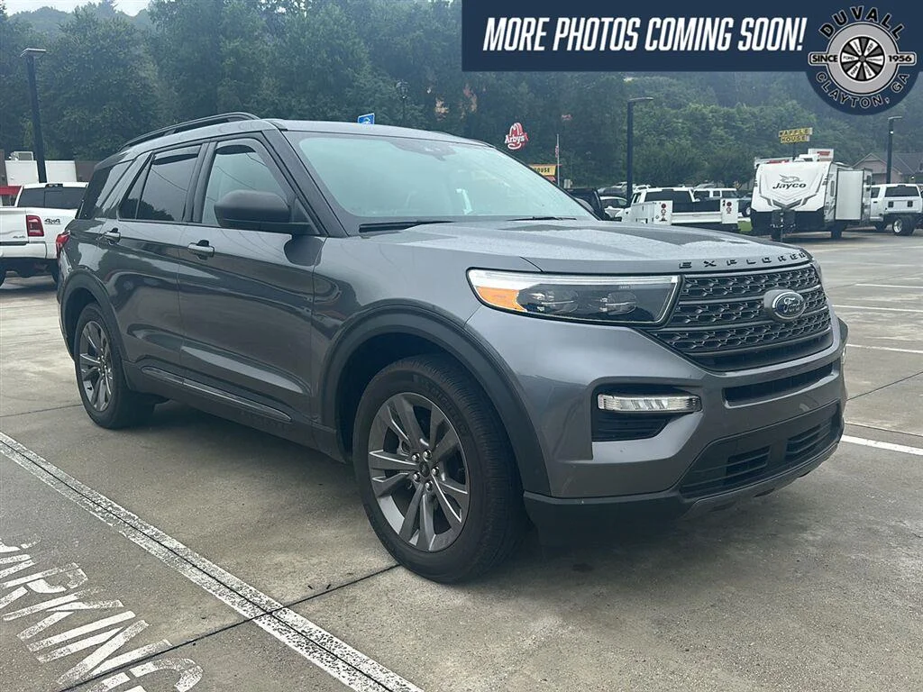 Used 2021 Carbonized Gray Metallic Ford XLT image 1