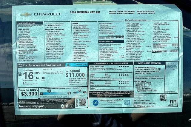 New 2026 Sterling Gray Metallic Chevrolet RST image 14