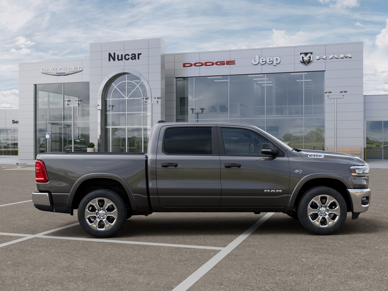 New 2026 Granite Crystal Metallic Clear-Coat Exterior Paint RAM Big Horn/Lone Star image 35