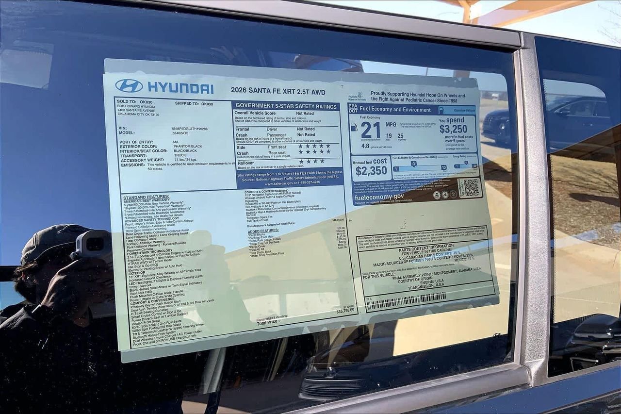 New 2026 Phantom Black Hyundai XRT AWD image 18