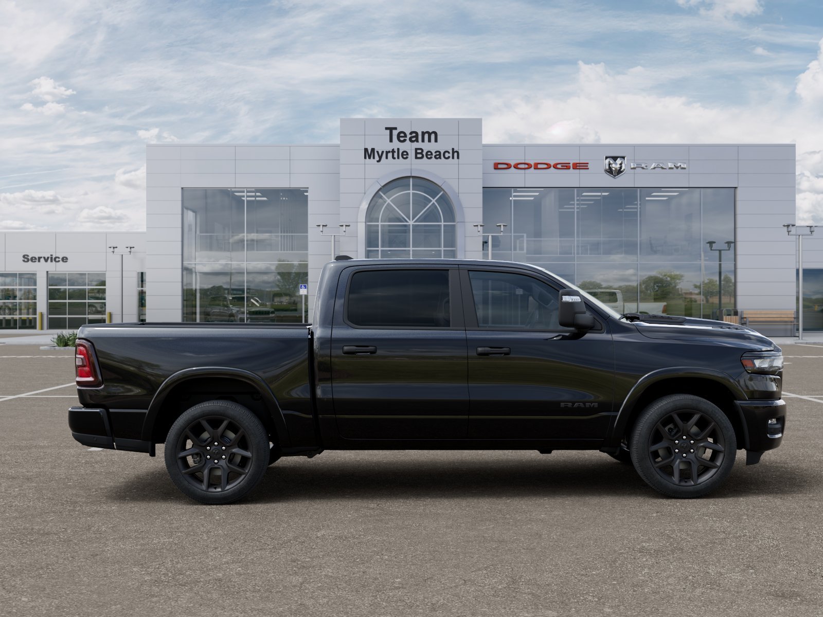 New 2026 Diamond Black Crystal Pearl-Coat Exterior Paint RAM Laramie image 47