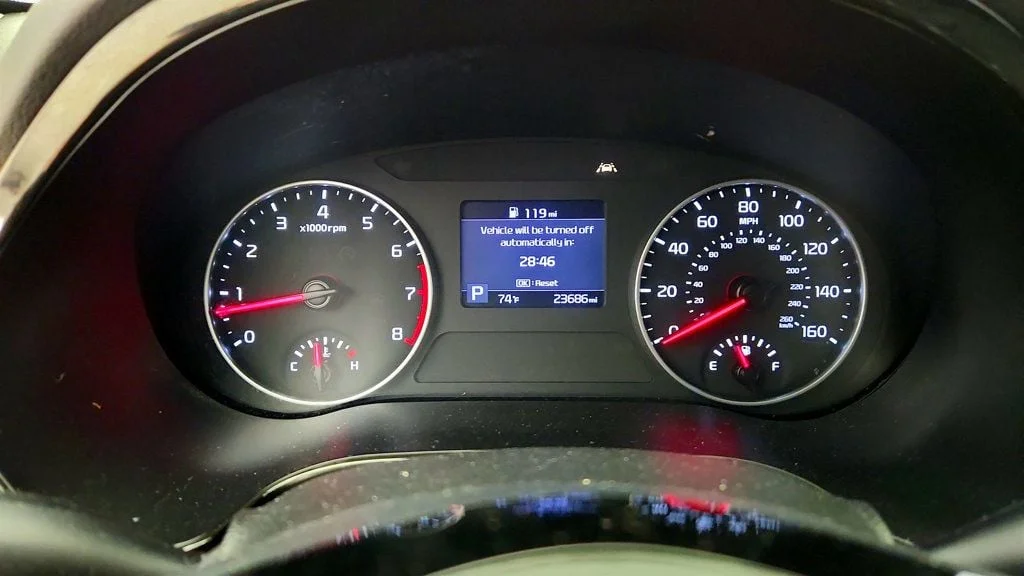 Used 2023 Starbright Yellow/Black Roof Kia S IVT AWD w/ Navigation Pkg & Illuminated Sills image 13