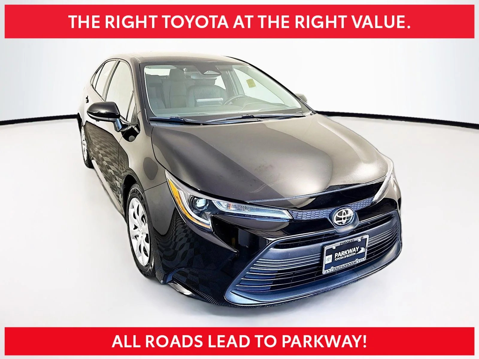Certified Used 2024 Black Toyota LE image 1