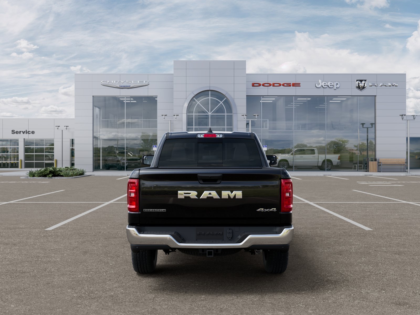 New 2026 Diamond Black Crystal Pearl-Coat Exterior Paint RAM Big Horn/Lone Star image 37