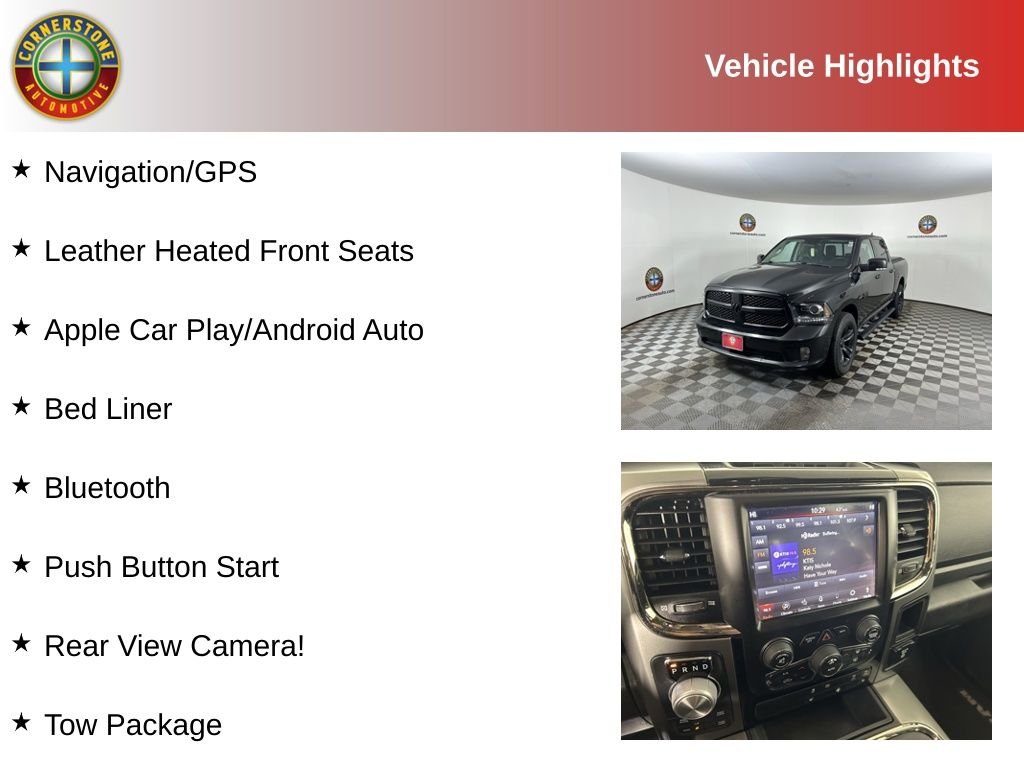 Used 2018 RAM Ram 1500 Pickup Night with VIN 1C6RR7MT2JS157942 for sale in Elk River, Minnesota