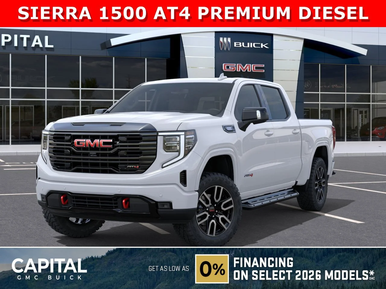 New 2026 Summit White GMC AT4 image 1