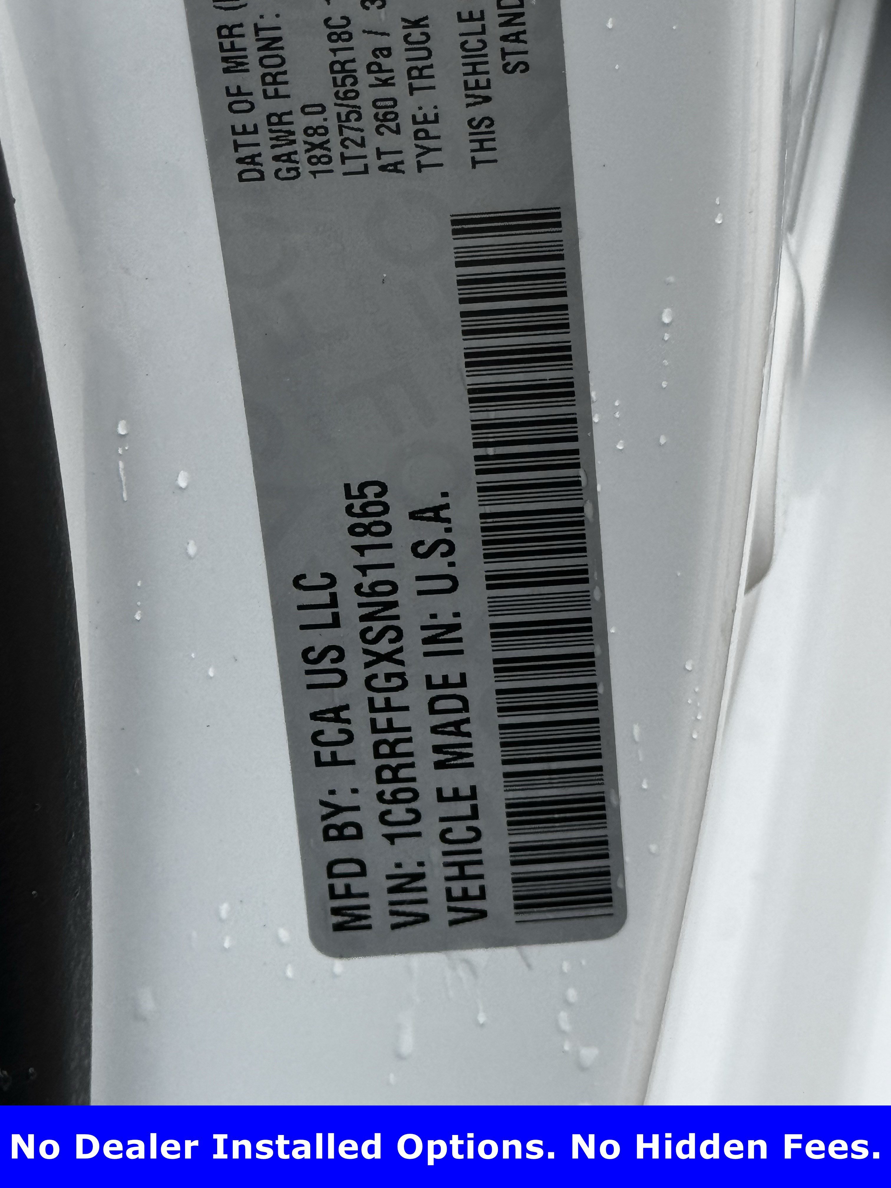 Used 2025 Bright White Clearcoat Ram Lone Star image 32
