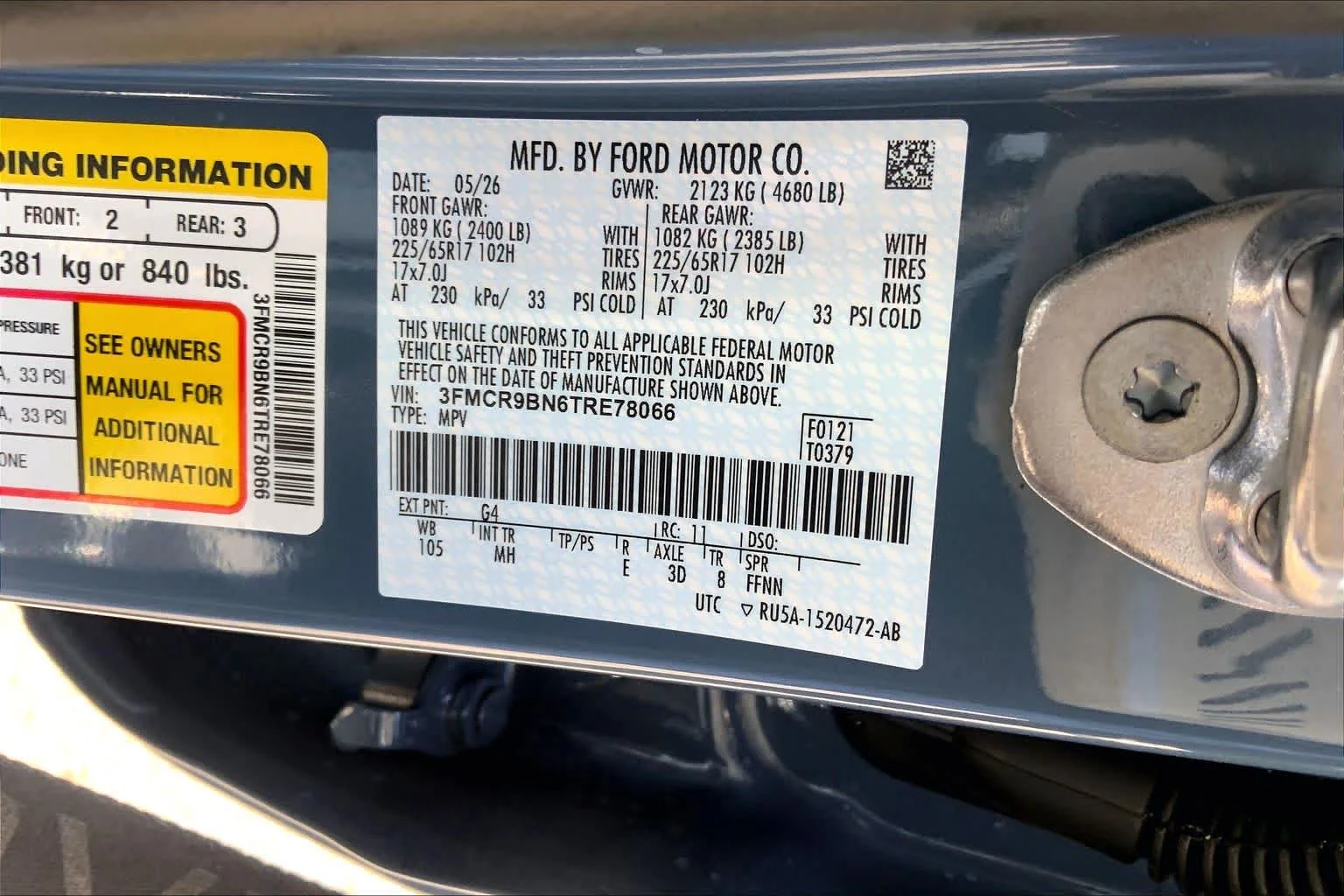 New 2026 Azure Gray Metallic Tri-Coat Ford Big Bend® image 12