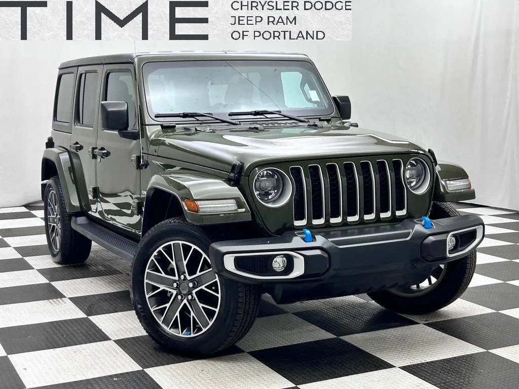 Used 2023 Green Jeep Sahara 4xe image 1