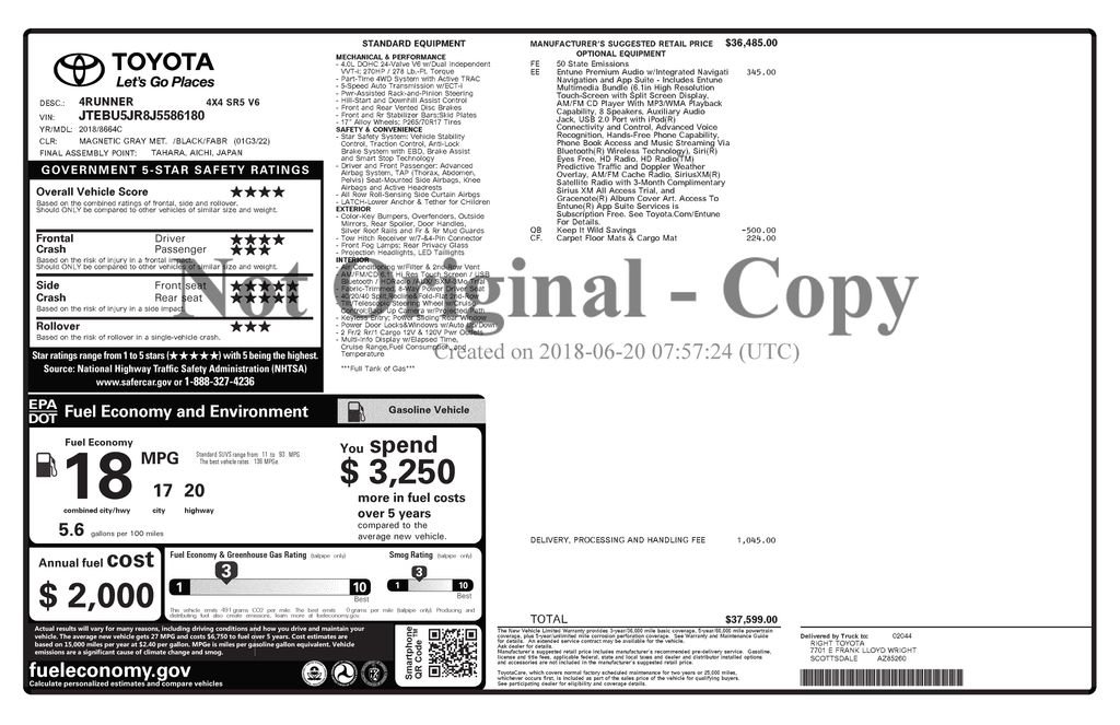 Used 2018 Gray Toyota SR5 image 4