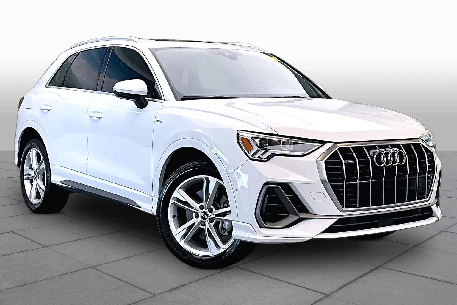 Used 2021 Glacier White Metallic Audi S line Premium Plus image 3