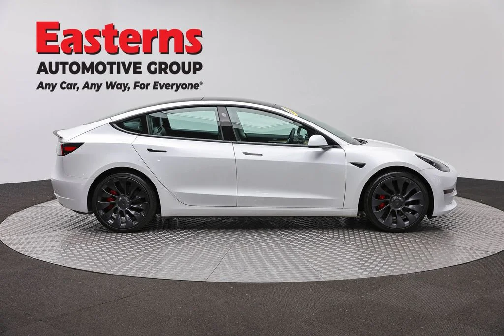 Used 2021 White Tesla Performance image 3
