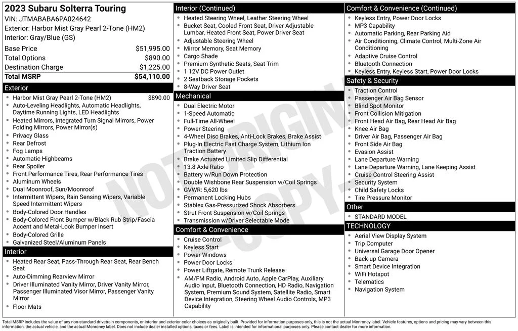 Used 2023 Gray Subaru Touring image 16