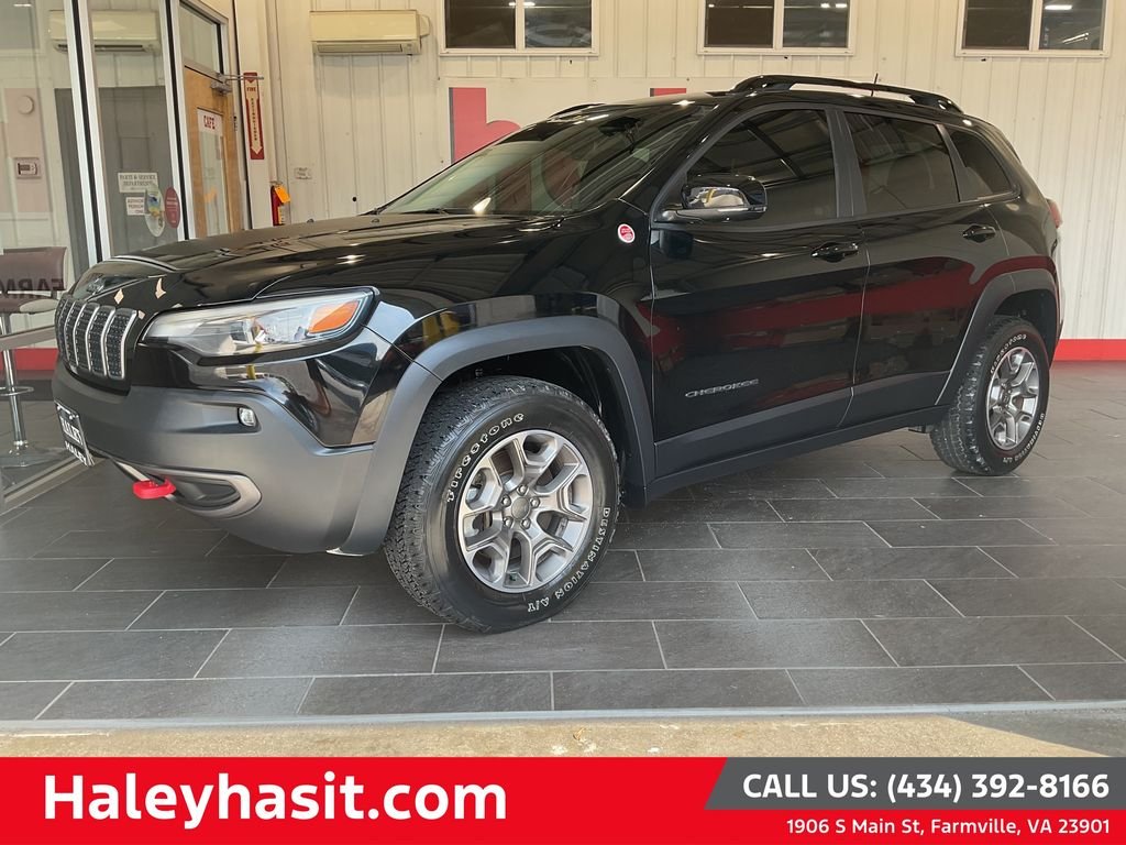 Used 2022 Black Jeep Trailhawk image 1