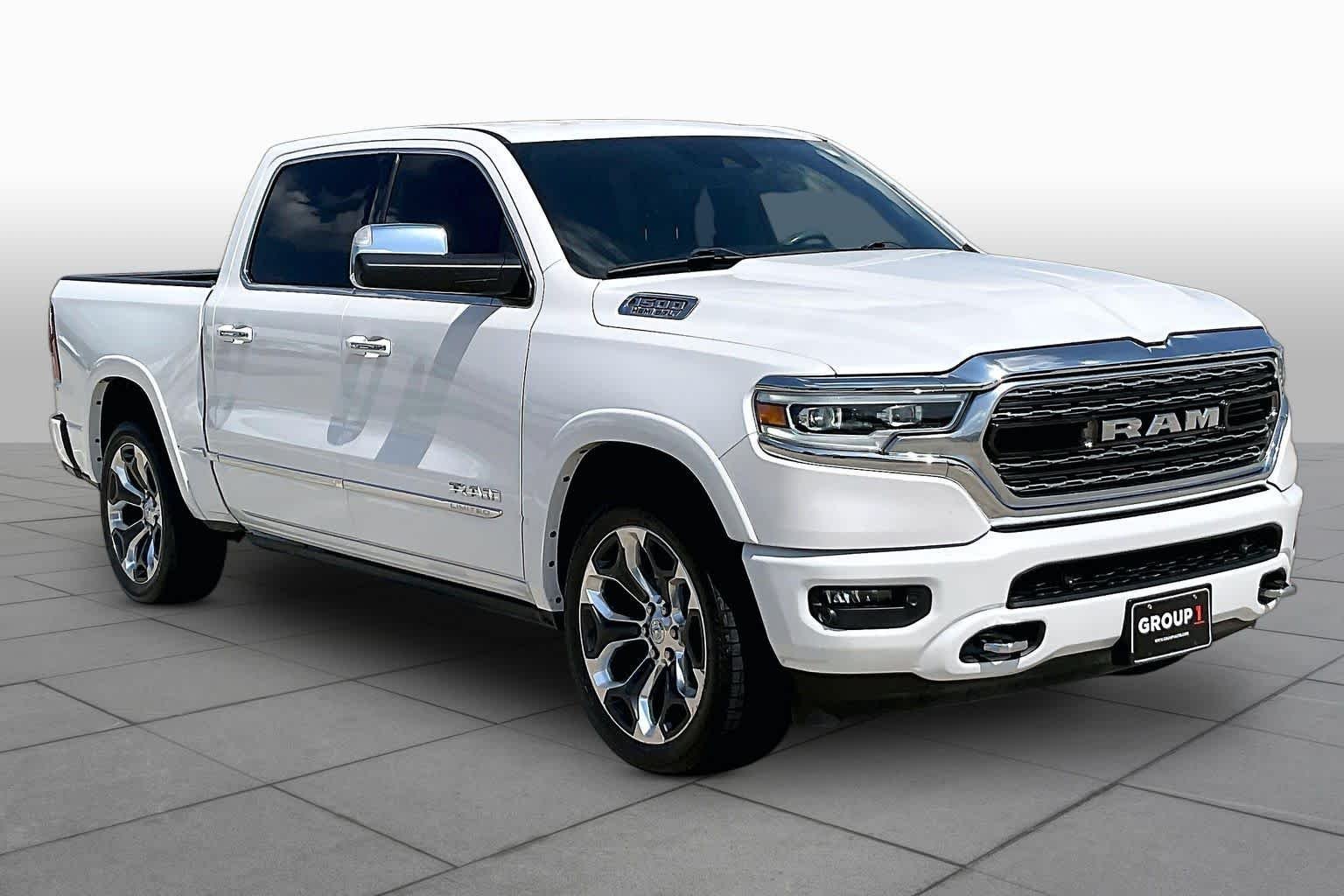 Used 2019 Ivory White Tri-Coat Pearlcoat Ram Limited image 2