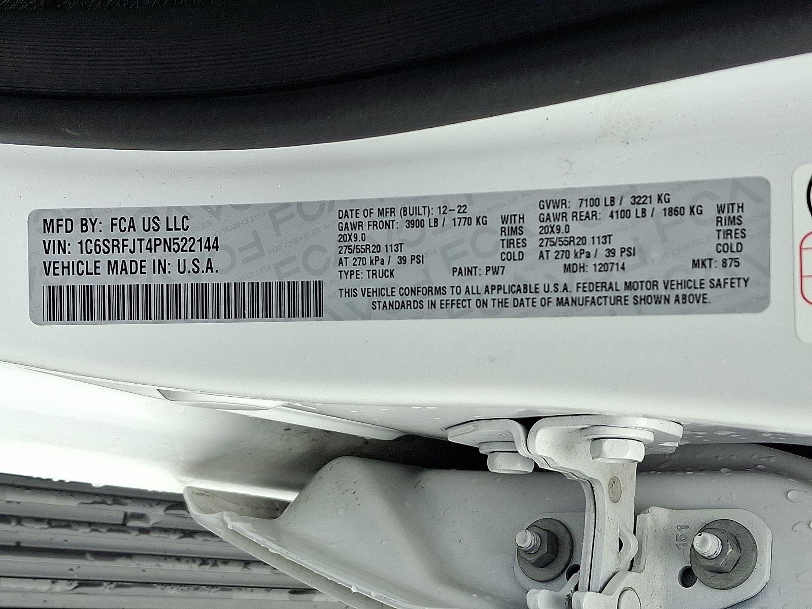 Certified Used 2023 Bright White Clearcoat Ram Laramie image 27