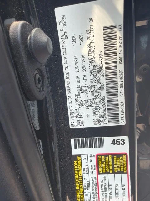 Used 2020 Black Toyota TRD Off-Road image 11