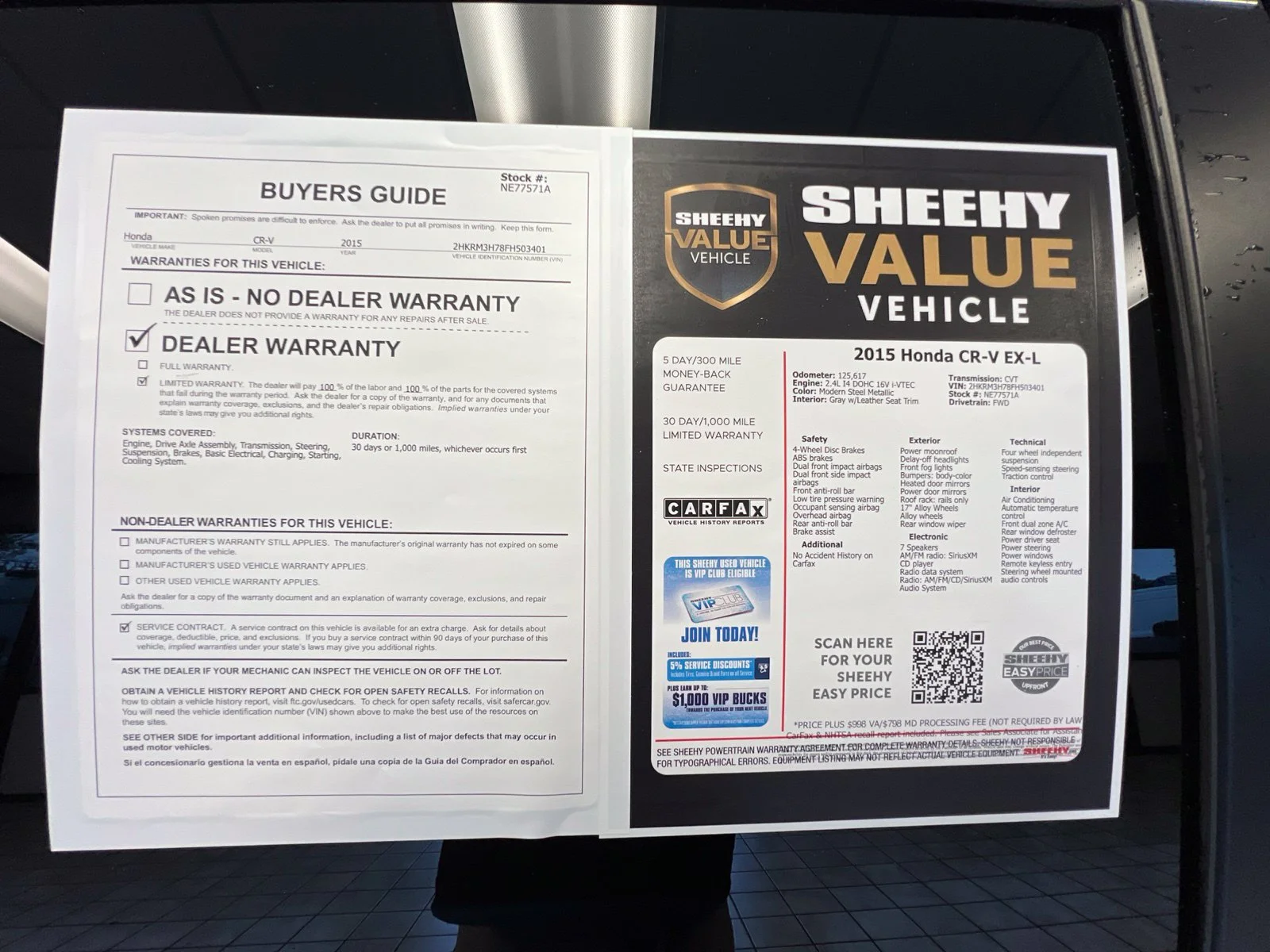 Used 2015 Gray Honda EX-L image 23